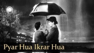 Pyar Hua Ikarar Hua - Raj Kapoor & Nargis - Shri 420 - Bollywood Evergreen Songs - Manna Dey & Lata - YouTube