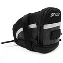 BV Bicycle Strap-On Saddle/Seat Bag, Medium, Black