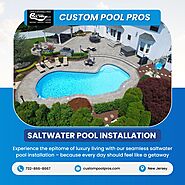 Salt Water Pool Installation in NJ