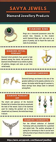 Some Diamond Jewellery Products By Savya Jewels