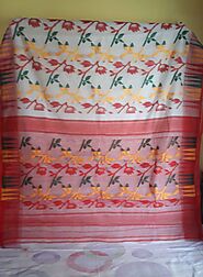 Buy Traditional Bengali Soft Jamdani Saree Online with Huge Discount