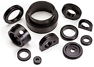 Which applications are included in the Custom molded rubber parts?