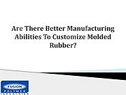 Customization of the molded rubber