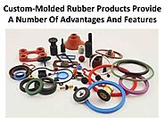 Molded rubber goods have the following features