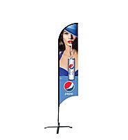 Website at https://displaysolution.ca/outdoor-exhibit-displays/flag-banner/feather-series.html
