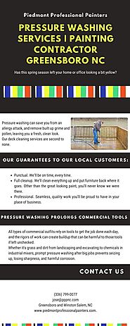 Pressure Washing Services | Painting Contractor Greensboro NC