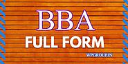 BBA Full Form | Full Form Of BBA - WP Groups