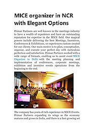 PPT - MICE ORGANIZER IN NCR WITH ELEGANT OPTIONS PowerPoint Presentation - ID:9373037