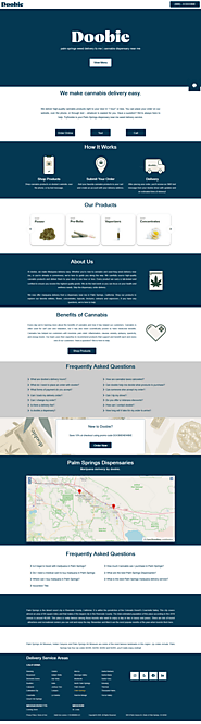 Website at https://trydoobie.com/palm-springs-ca-marijuana-dispensary-delivery/