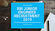 RBI Junior Engineer Recruitment 2019