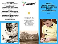 Artist Paint Brushes Online | Painting Brush Manufacturer – Kolibri