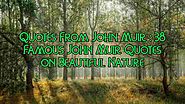 Quotes From John Muir : 38 Famous John Muir Quotes on Beautiful Nature