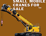 Various operations with small mobile cranes for sale on Behance