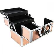 VK006 - 2-Tiers Extendable Trays Makeup Train Case Online