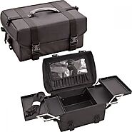 VP010 - Black Soft-Sided Professional Makeup Case with Extendable Trays Online