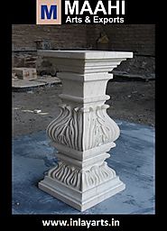 Website at https://inlayarts.in/marble-garden-furniture/