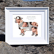 Personalise monthly baby photo frame online - Domore