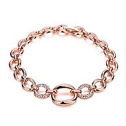 Anastasia Diamante Bracelet In Rose Gold | Irish Jewellery Online - Eva Victoria