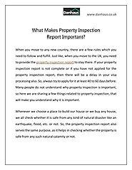 What Makes Property Inspection Report Important? by dhausdan02 - Issuu