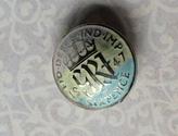 Handmade Silver six pence lentil bead ice cream