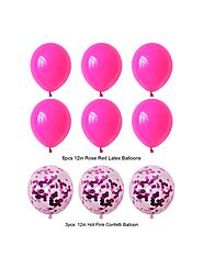 Pink Confetti Balloon Pack – Hens Night Supplies