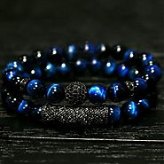 Handmade Blue Tigers Eye Bracelet