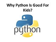 Why Python Is Good For Kids?