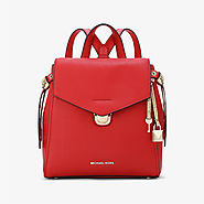 MICHAEL Michael Kors Bristol Small Leather Backpack Red