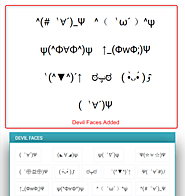Devil Face Made Of Text (◣∀◢)ψ Copy Paste Satan & Demon Face