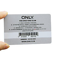 Plastic PVC Barcode Combo card