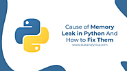 Cause of Memory Leak in Python And How to Fix Them