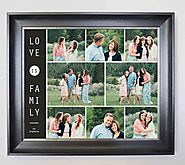 Love is Family Framed Photo Collage - Domore Pictures