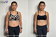 Hong Kong Raw Personal training client’s 3 Months Fat Loss Transformation