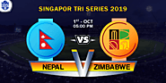 Nepal vs Zimbabwe 4th Match | Singapore T20I Tri-Series 2019