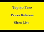 Free Press Release Sites List High PR Submission