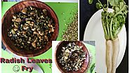 Radish leaves recipe with Split green gram fry | मूली के पत्ते की सब्जी | Indian Dishes
