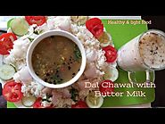 Indian traditional Dal Chawal recipe | दस मिनट में झटपट तैयार दाल चावल