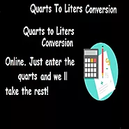 How many quarts in a liter - Quarts to liters Conversion.