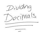 How to divide decimals | Math, Decimals, Dividing, Dividing Decimals, long division, Middle School Math | ShowMe