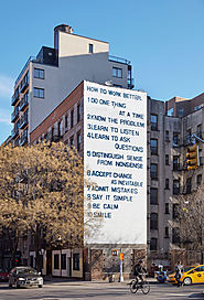 ‘Ten Lessons For How to Work Better’ Installed Six Stories Tall in NYC | Colossal