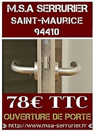 Serrurier Saint Maurice - M.S.A - Serrurier Saint Maurice - 24H/24
