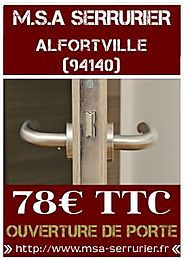Serrurier Alfortville - Déplacement 39€ - Serrurier 94140