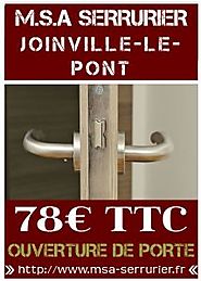 Serrurier Joinville Le Pont - Dépannage Pas Cher 78€ TTC
