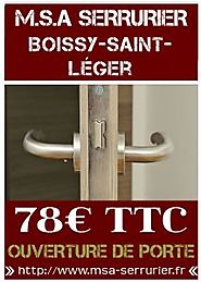 Serrurier Boissy Saint Léger - Dépannage Jour & Nuit - 78€ TTC