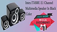 fashionothon Intex IT-850U 2.1 Channel Multimedia Speaker In Black Color