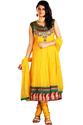 Shagun Collection Designer Yellow Anarkali Suit