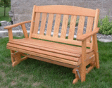 Amish Outdoor Furniture Glider Benches