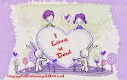Download I Love u dad Wallpaper free