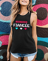 Romantic tank top - Small heart Tee For Fiancee