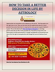 HOW TO TAKE A BETTER DECISION IN LIFE BY ASTROLOGY